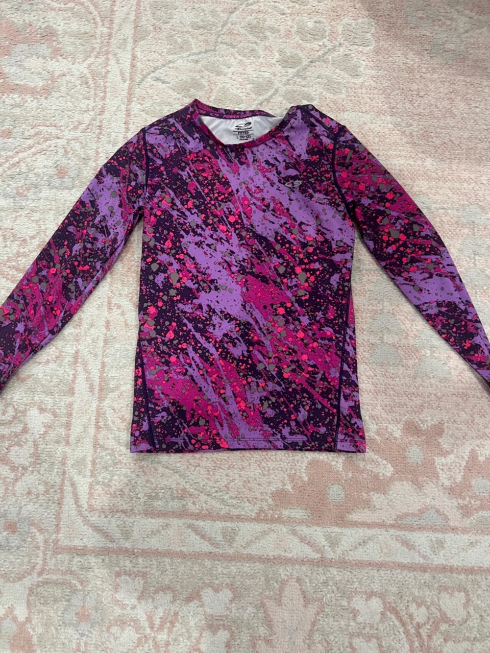 Champion Girls' Purple & Pink Long Sleeve Active Shirt